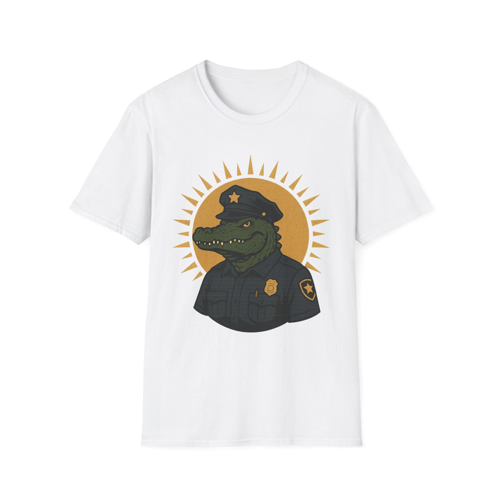 Alligator Police Officer Tee – Funny Unisex Graphic Shirt & Novelty Gift