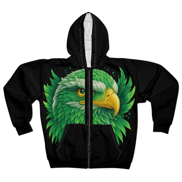 Vibrant Nature-Inspired Unisex Zip Hoodie, AOP Hoodie, Eco-Friendly Apparel, Unique Hoodie, Gift for Nature Lovers, Casual Wear