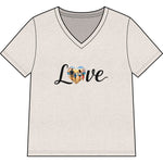 Love Heart Beach V-Neck Tee — Women's Vacation & Summer Graphic Shirt - Image 3