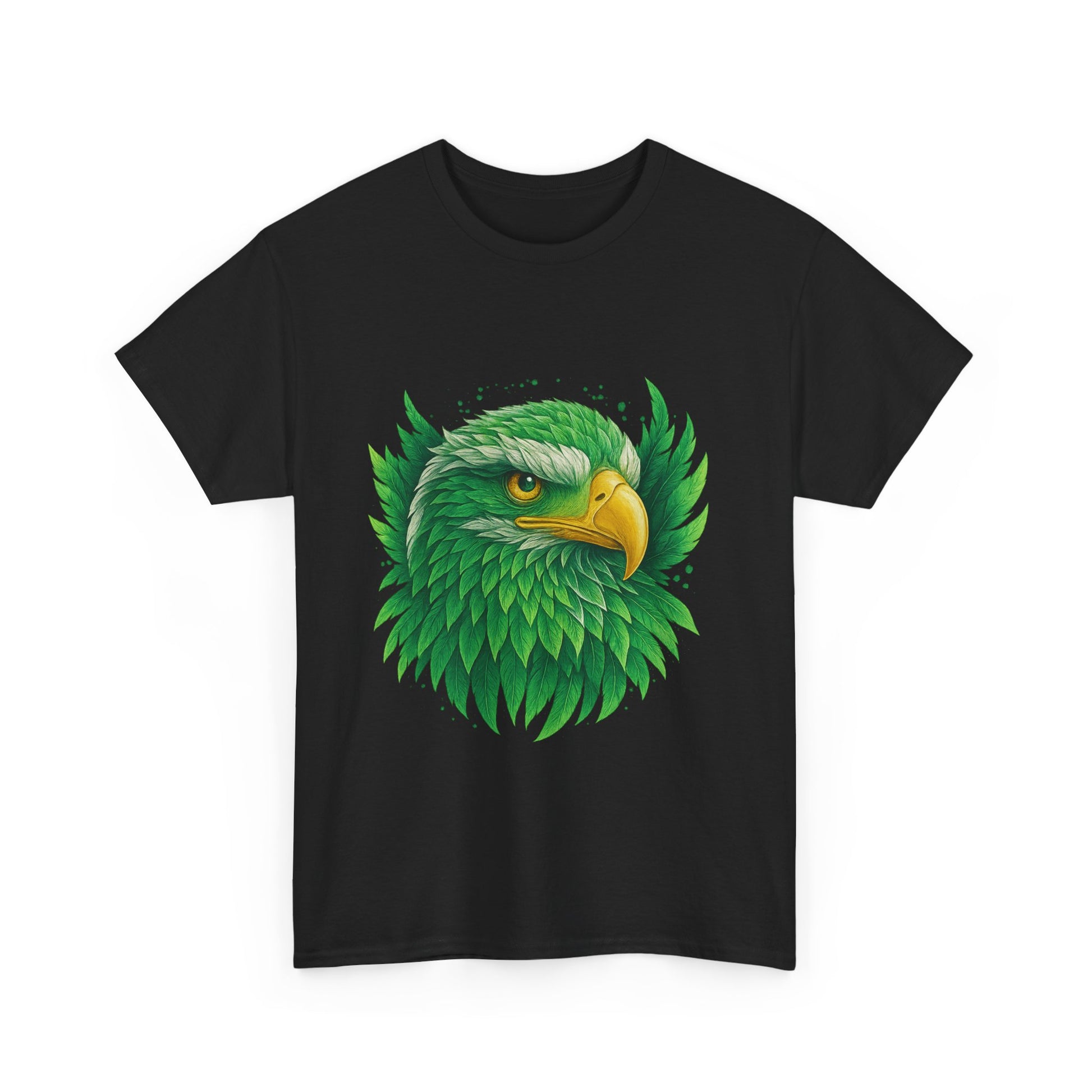 Green Eagle Graphic Tee, Nature T-Shirt, Eco-Friendly Apparel, Wildlife Gift, Unisex Casual Wear