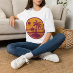 Retro Sunset Palm T-Shirt — Vintage Beach Graphic Tee - Image 3