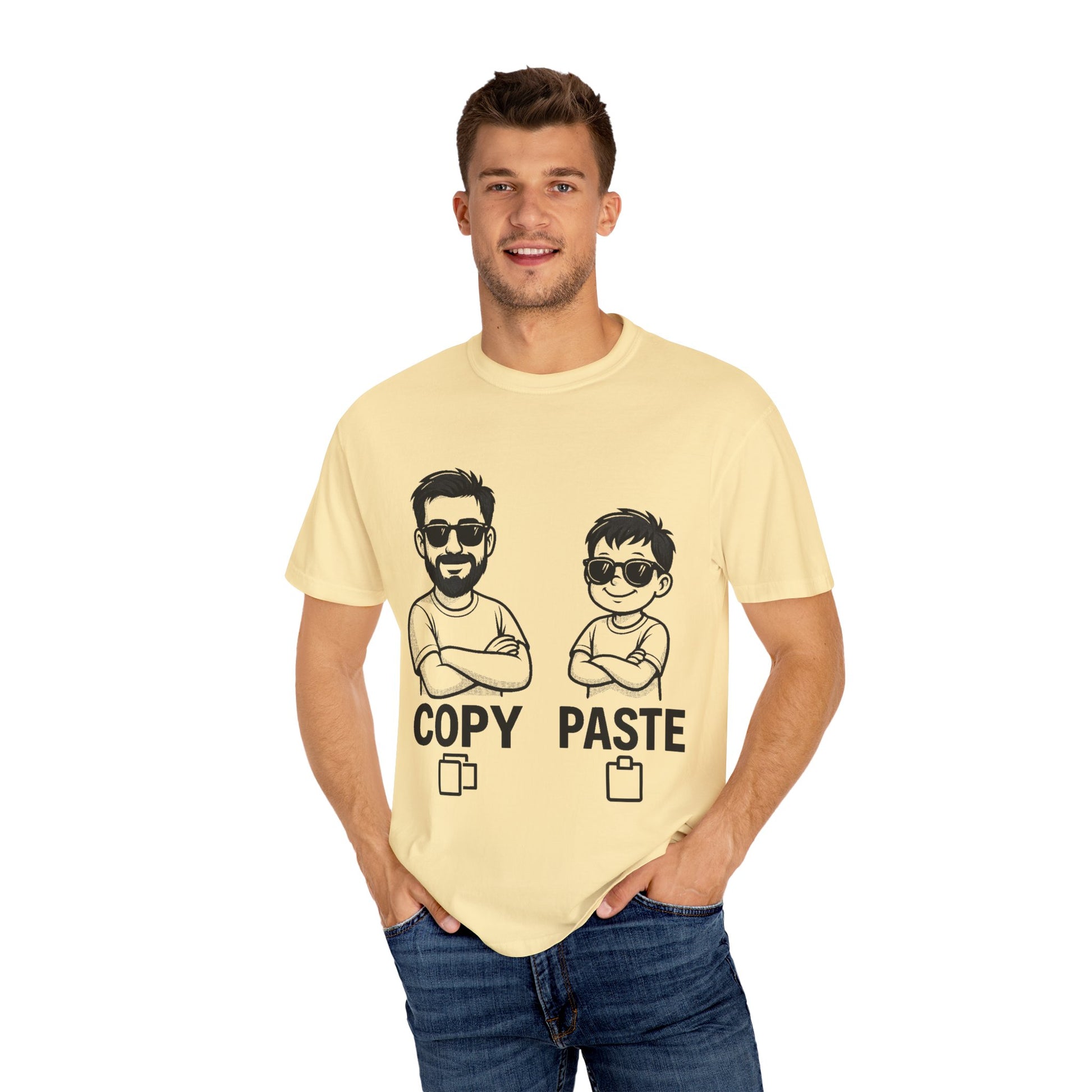 Father–Son Ctrl+C Ctrl+V Matching Tee – Unisex Family Graphic Shirt & Dad Gift