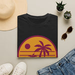 Retro Sunset Palm T-Shirt — Vintage Beach Graphic Tee - Image 2