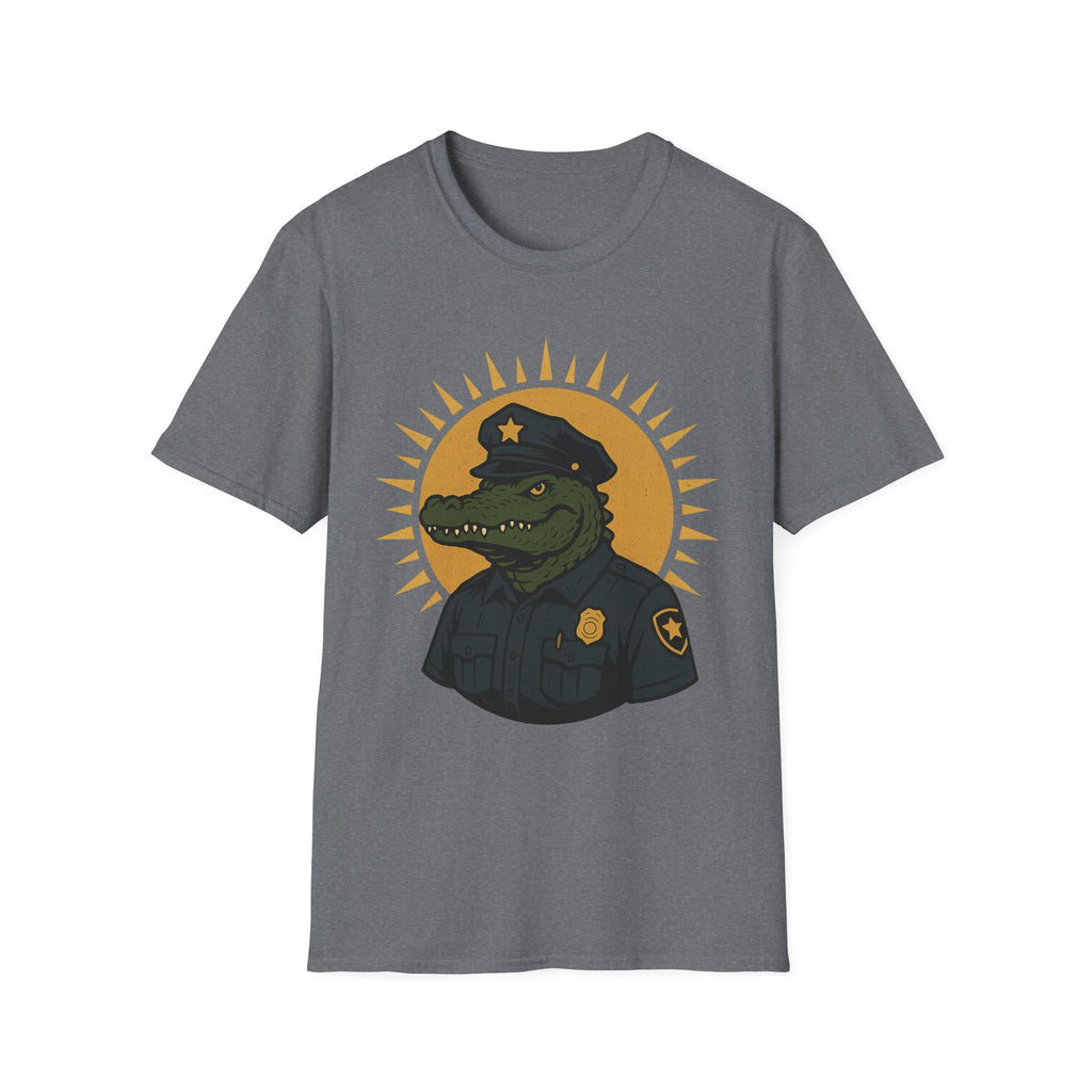 Alligator Police Officer Tee – Funny Unisex Graphic Shirt & Novelty Gift