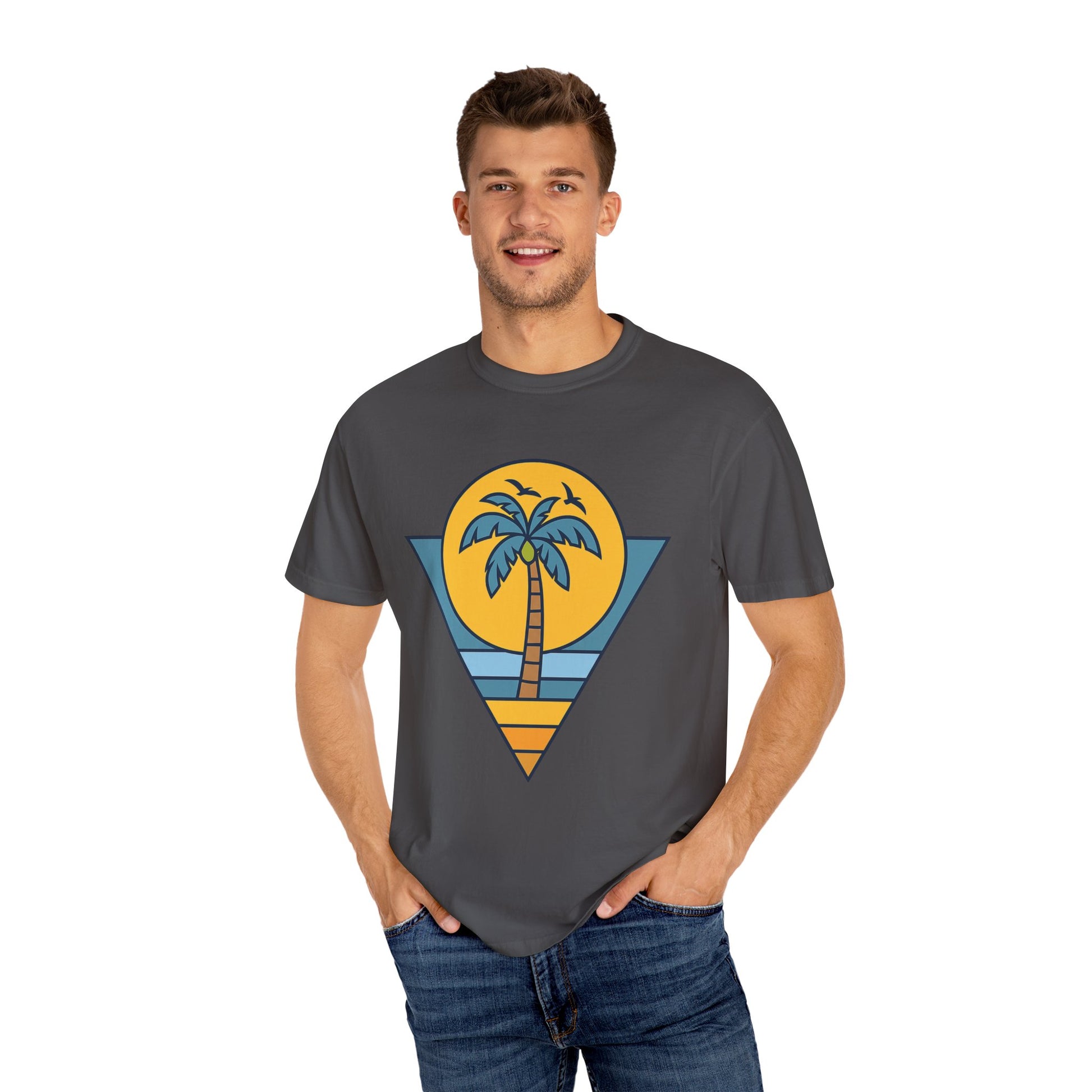 Tropical Vintage T-Shirt - Casual Beachwear, Summer Vibes, Gift for Him/Her, Vacation Tee, Outdoor Activities