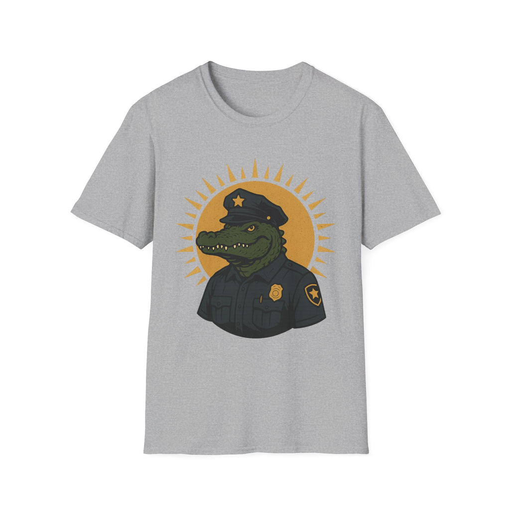 Alligator Police Officer Tee – Funny Unisex Graphic Shirt & Novelty Gift