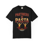 Partners in Pasta T-Shirt — Funny Foodie Pasta Graphic Tee - Image 1