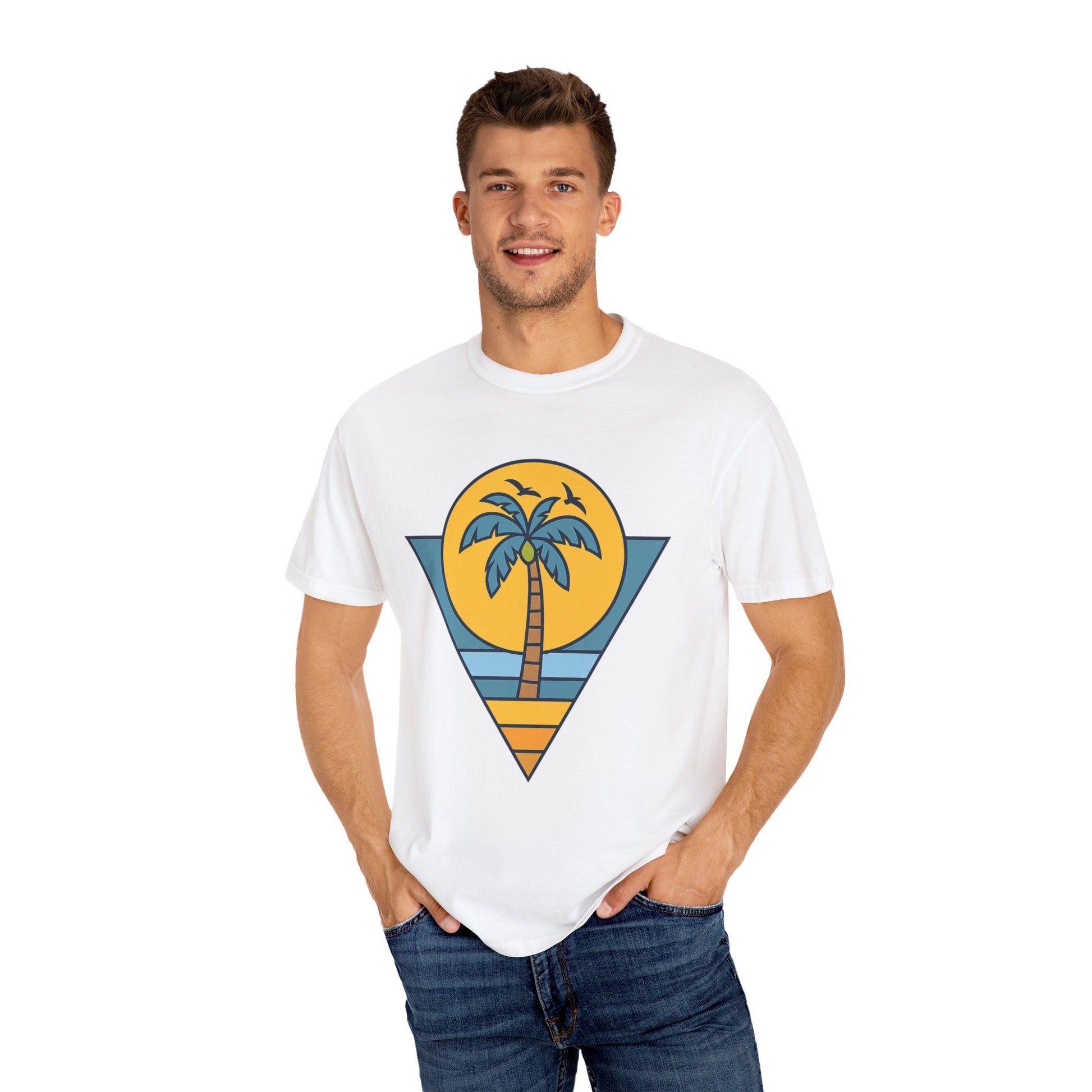 Tropical Vintage T-Shirt - Casual Beachwear, Summer Vibes, Gift for Him/Her, Vacation Tee, Outdoor Activities