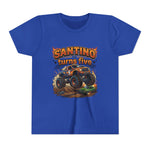 Monster Truck Birthday Tee – “Santino Turns Five” Youth Short Sleeve Shirt - Image 4