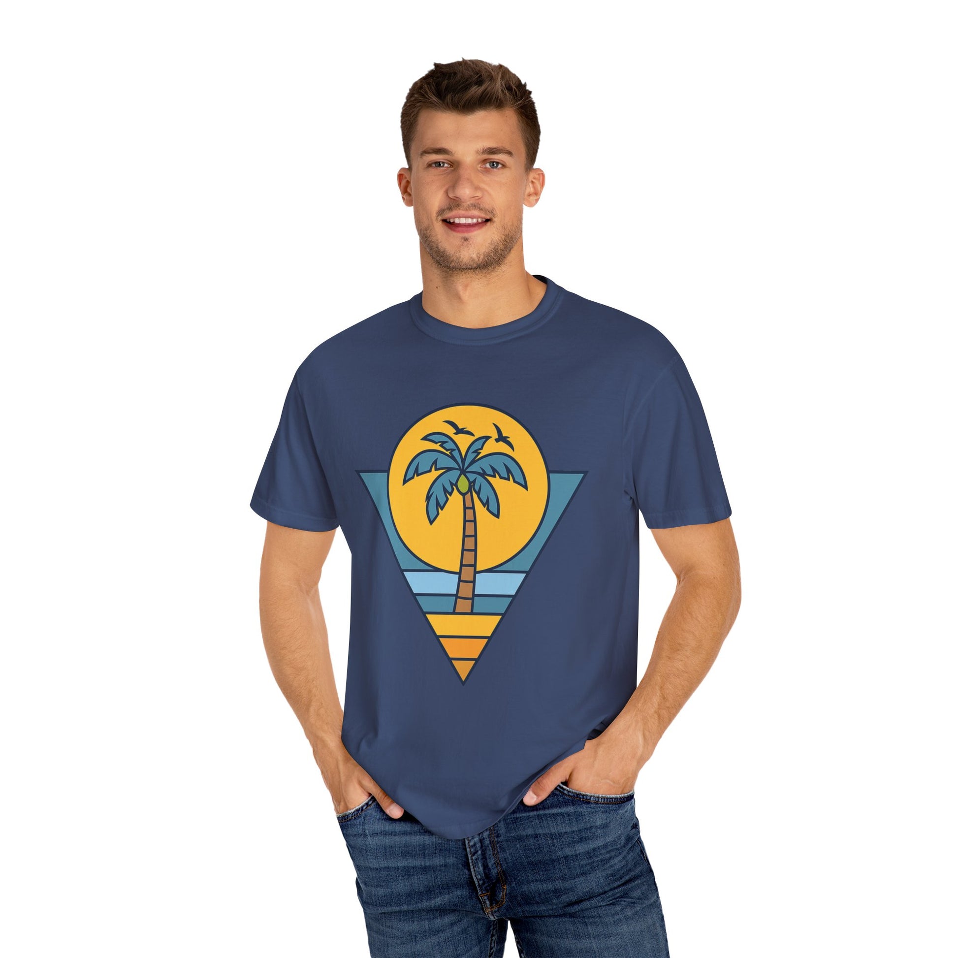 Tropical Vintage T-Shirt - Casual Beachwear, Summer Vibes, Gift for Him/Her, Vacation Tee, Outdoor Activities