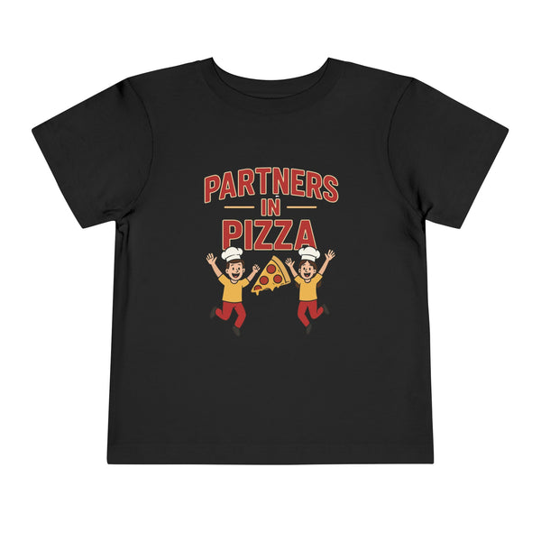 Toddler Tee - 'Partners in Pizza' Kids Graphic Pizza Shirt