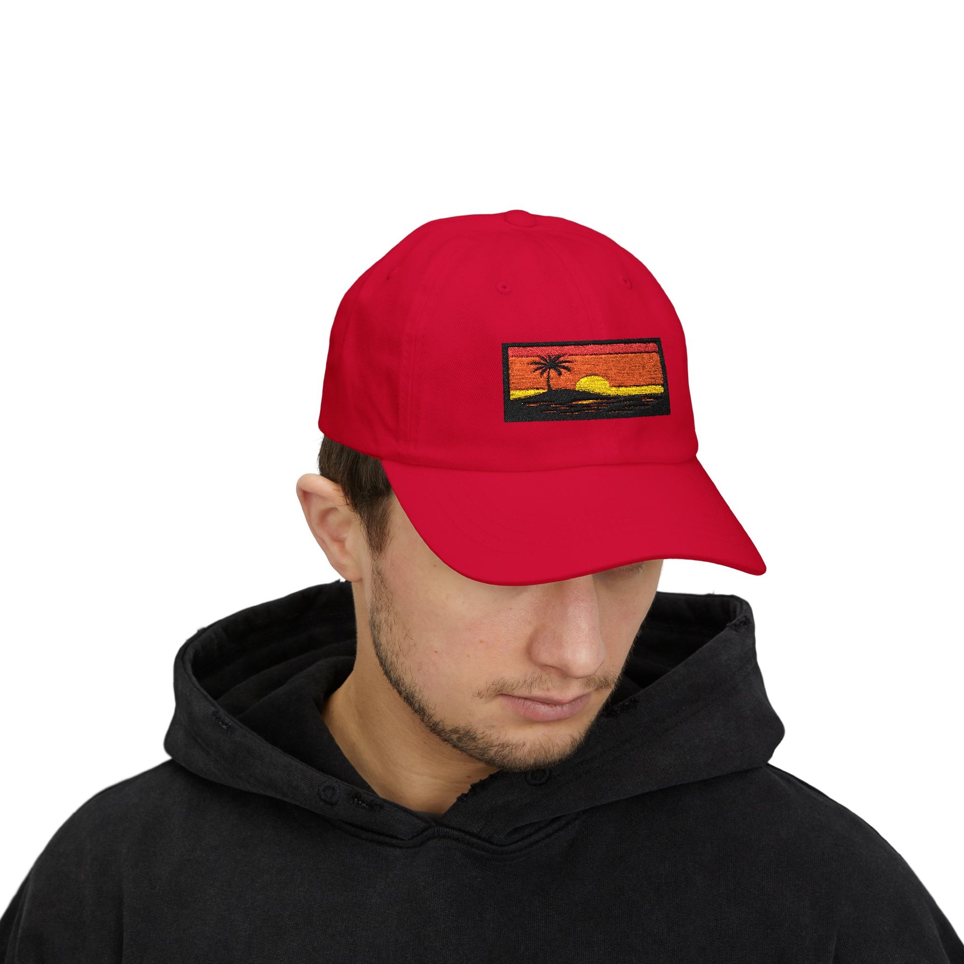 Stylish Sunset Dad Cap, Beach Lover Hat, Travel Accessory, Gift for Him, Outdoor Adventure Gear