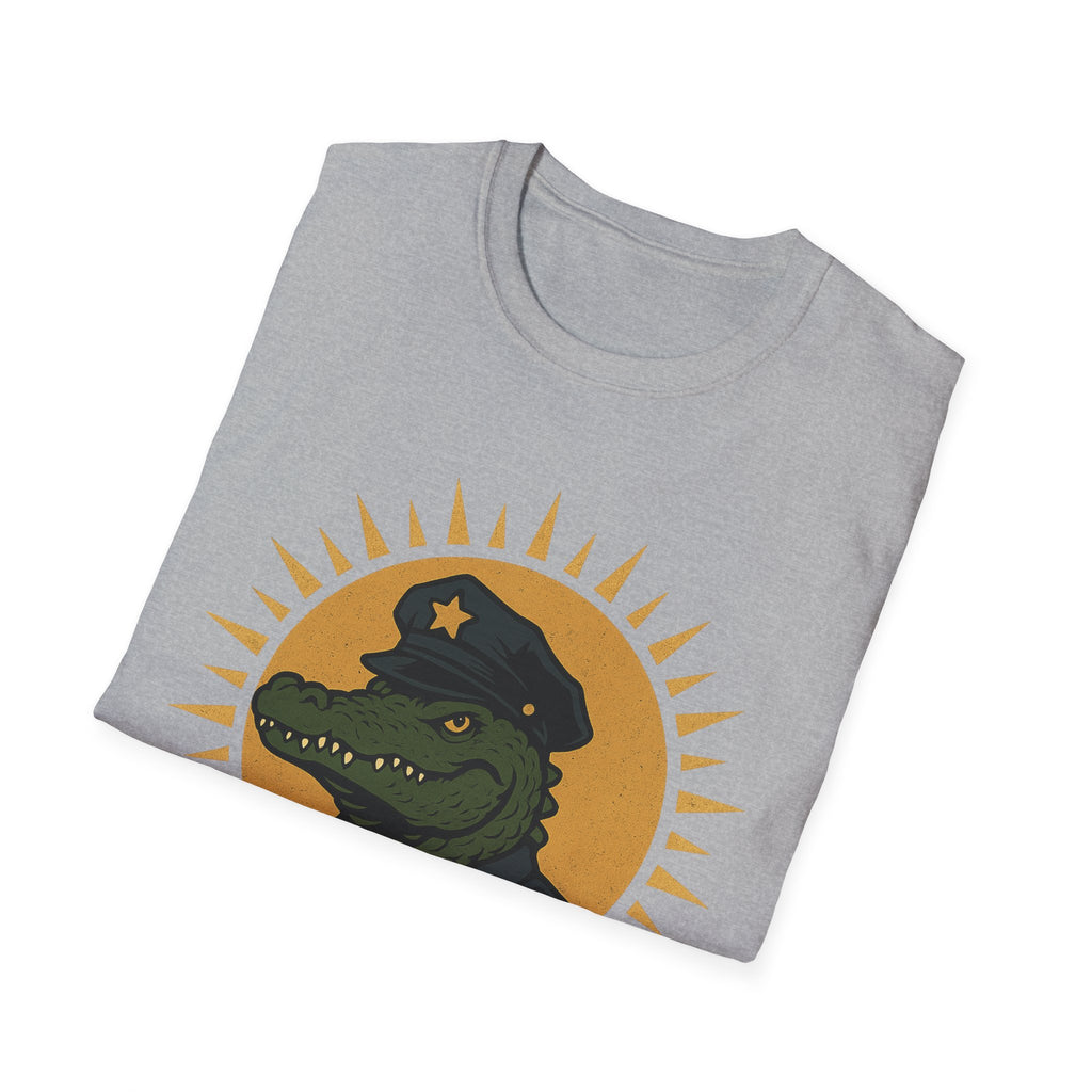 Alligator Police Officer Tee – Funny Unisex Graphic Shirt & Novelty Gift