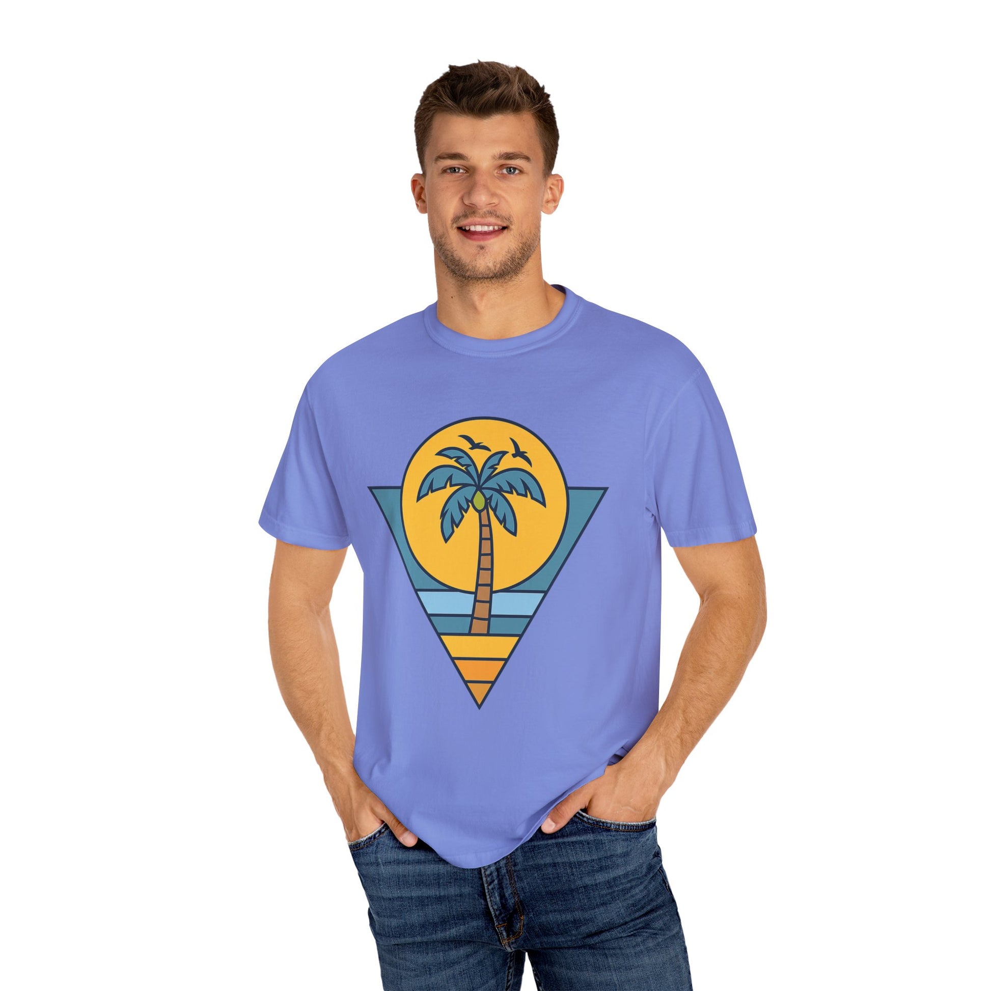 Tropical Vintage T-Shirt - Casual Beachwear, Summer Vibes, Gift for Him/Her, Vacation Tee, Outdoor Activities