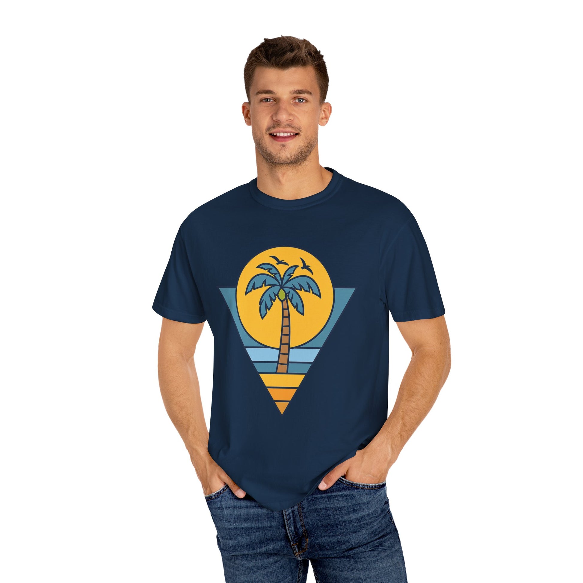 Tropical Vintage T-Shirt - Casual Beachwear, Summer Vibes, Gift for Him/Her, Vacation Tee, Outdoor Activities