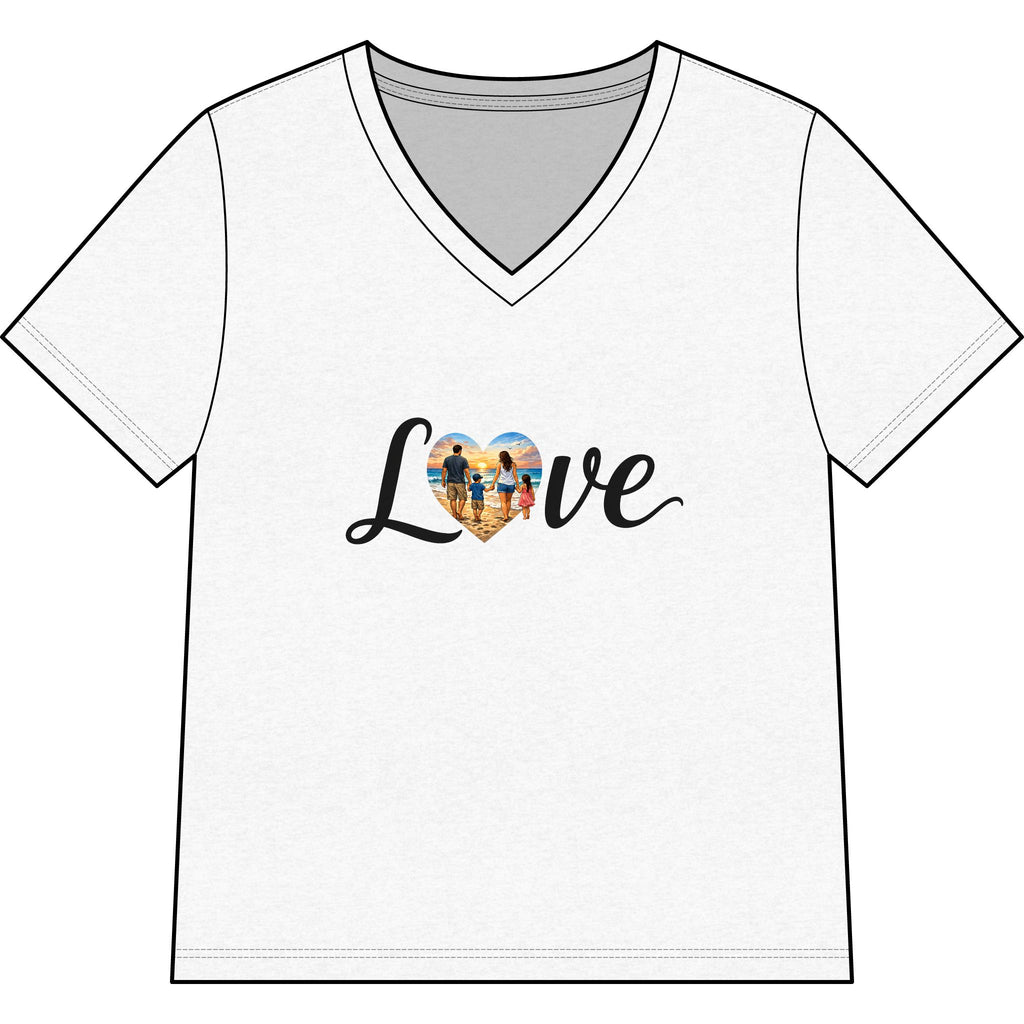 Women’s Relaxed Heather CVC V-Neck Tee