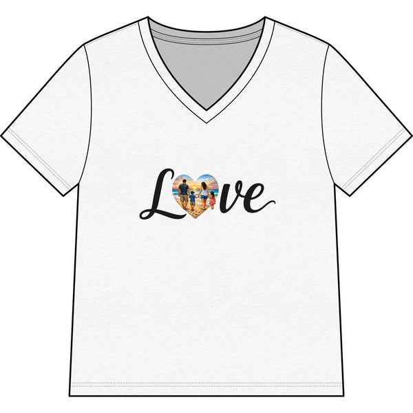 Women’s Relaxed Heather CVC V-Neck Tee