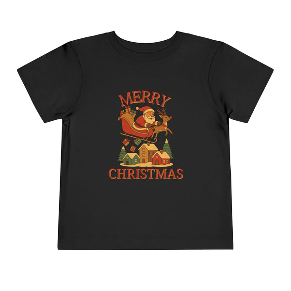 Toddler Christmas Tee - Merry Christmas T-Shirt, Holiday Outfit, Kids' Gift, Winter Wardrobe, Santa Design