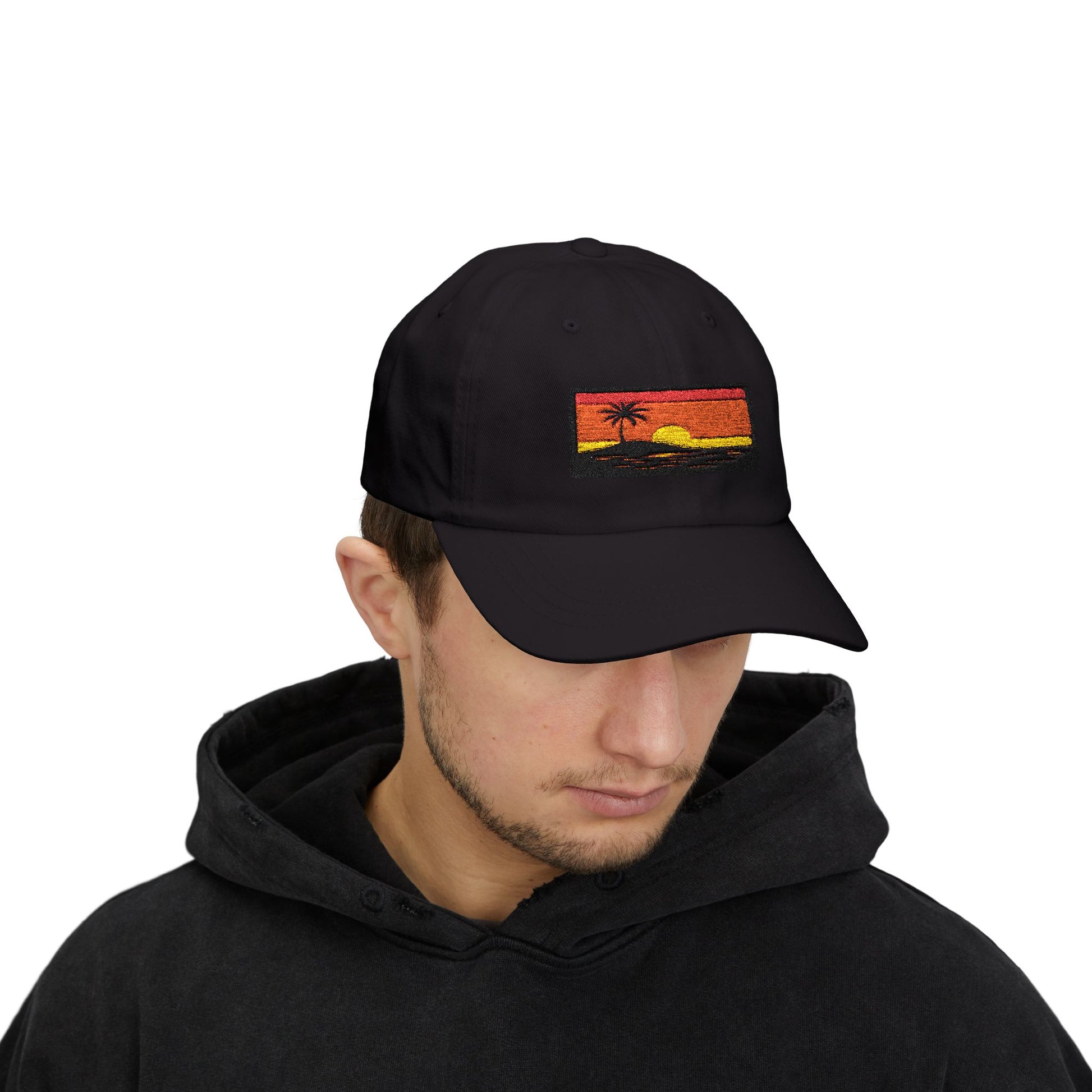 Stylish Sunset Dad Cap, Beach Lover Hat, Travel Accessory, Gift for Him, Outdoor Adventure Gear