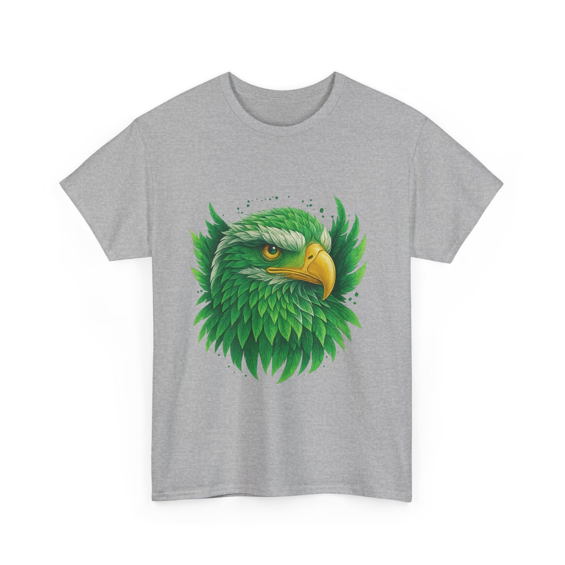 Green Eagle Graphic Tee, Nature T-Shirt, Eco-Friendly Apparel, Wildlife Gift, Unisex Casual Wear