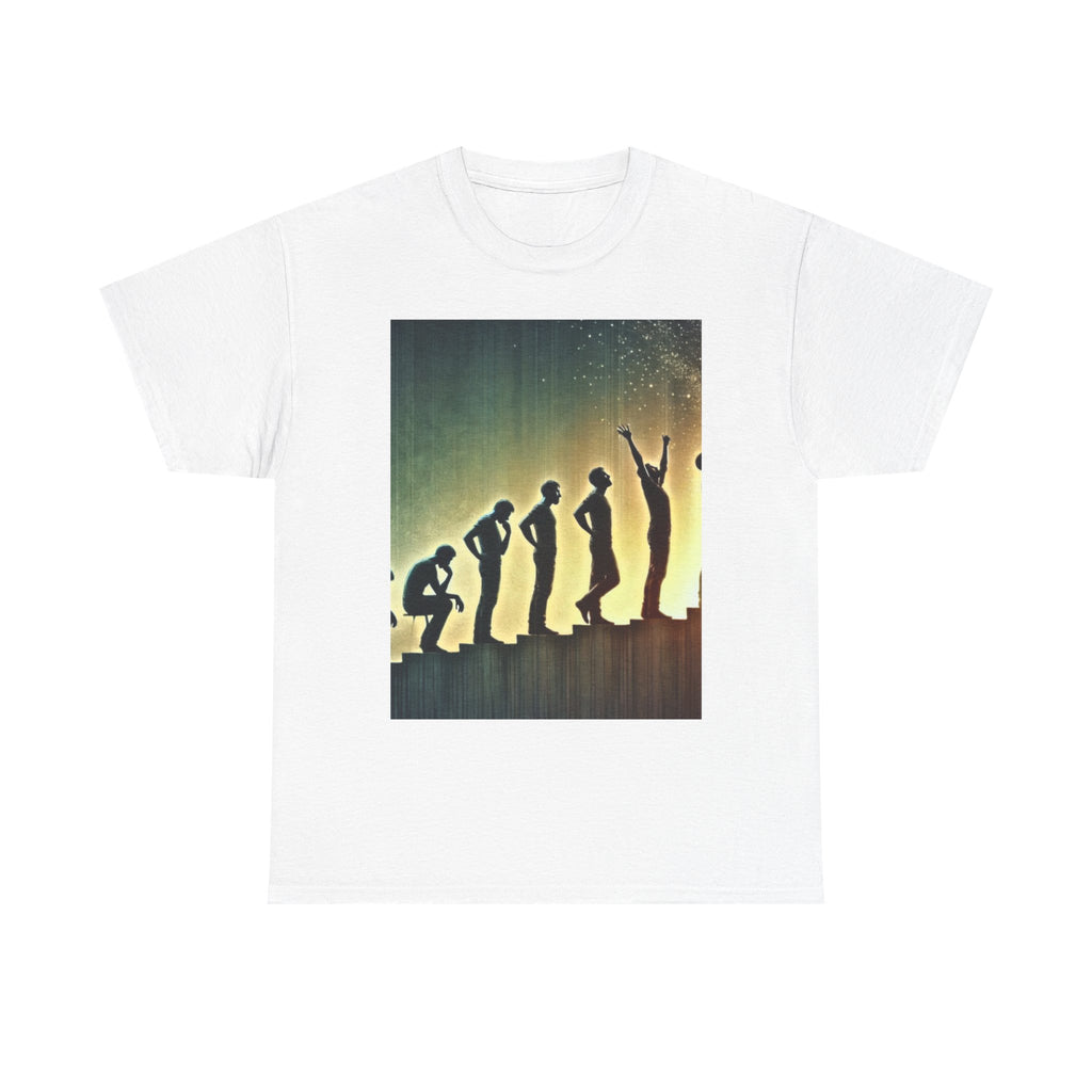 Evolution Graphic Unisex Heavy Cotton Tee - Inspirational Design for All Occasions
