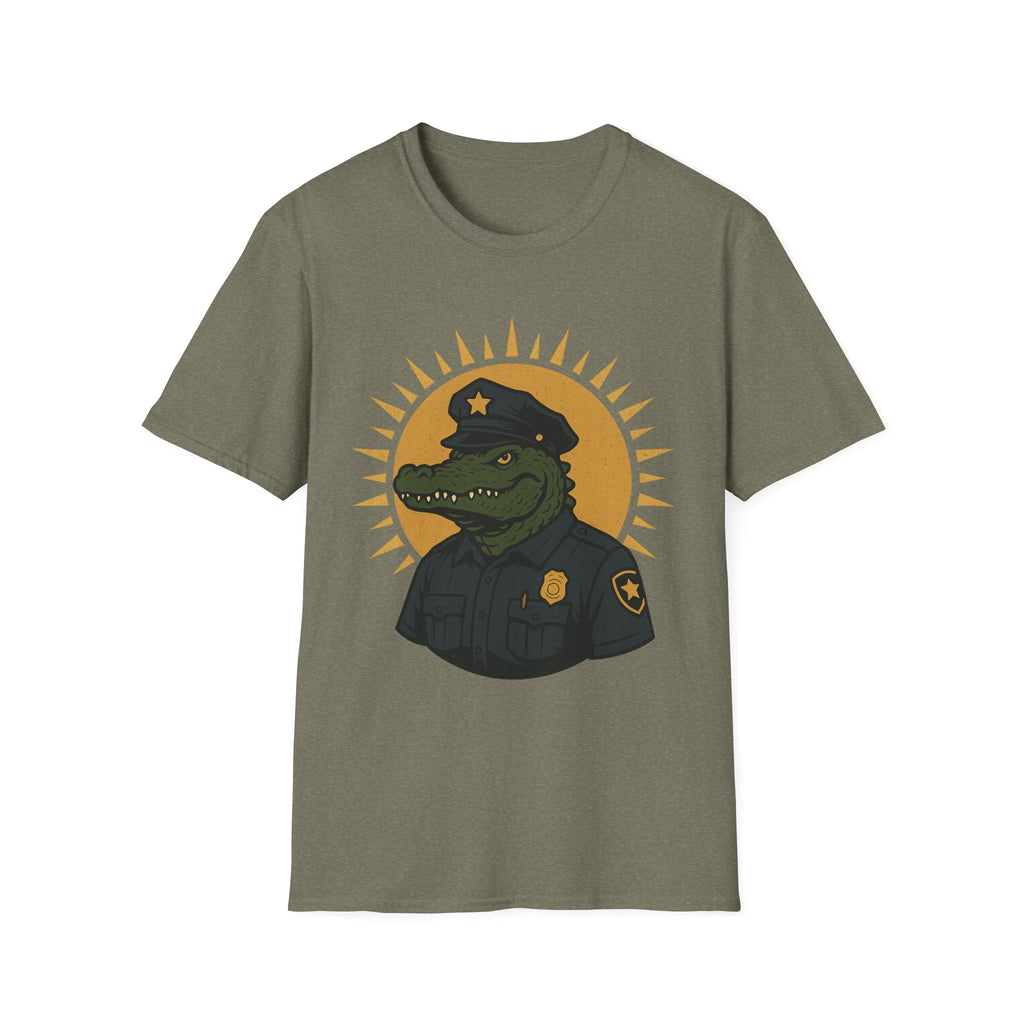 Alligator Police Officer Tee – Funny Unisex Graphic Shirt & Novelty Gift
