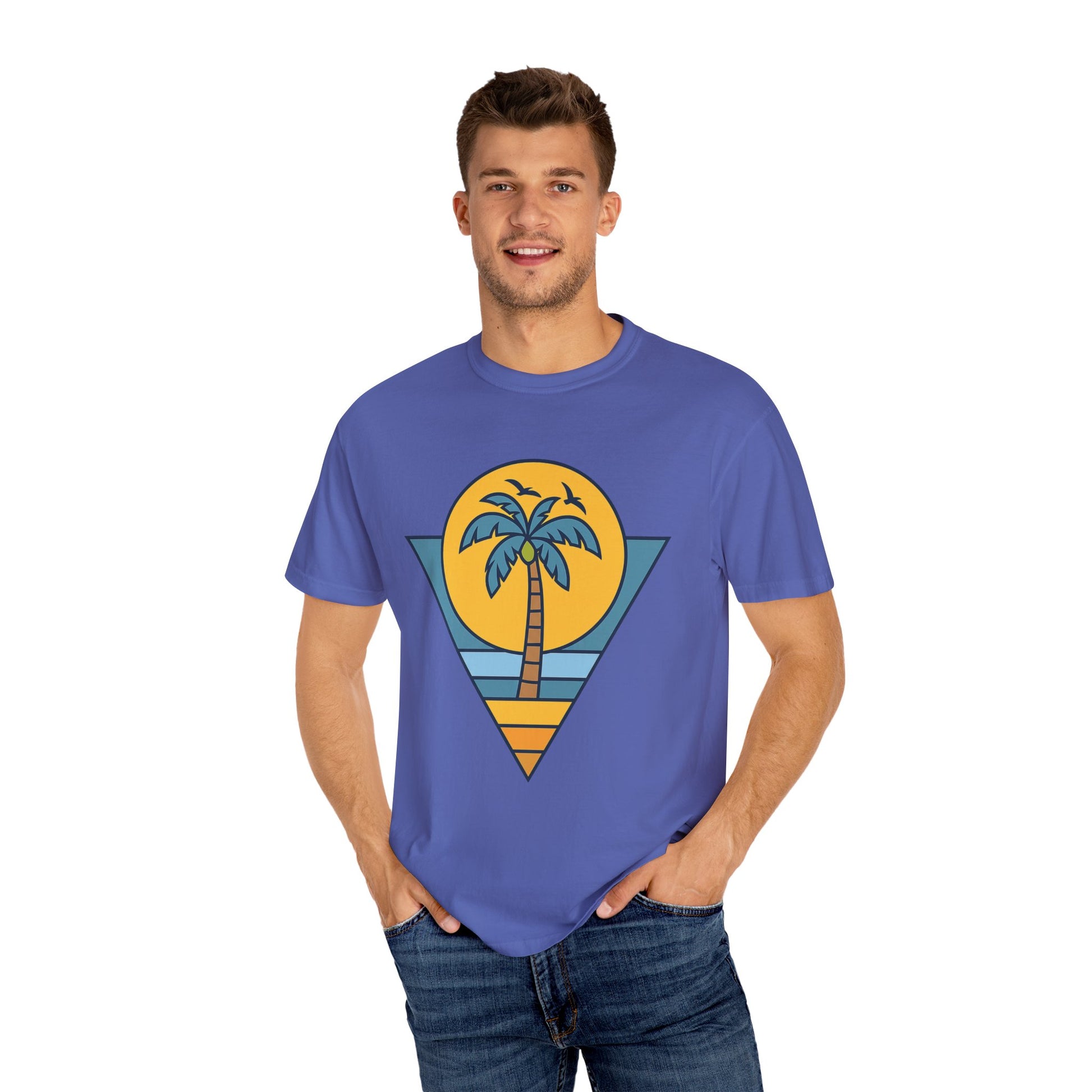 Tropical Vintage T-Shirt - Casual Beachwear, Summer Vibes, Gift for Him/Her, Vacation Tee, Outdoor Activities