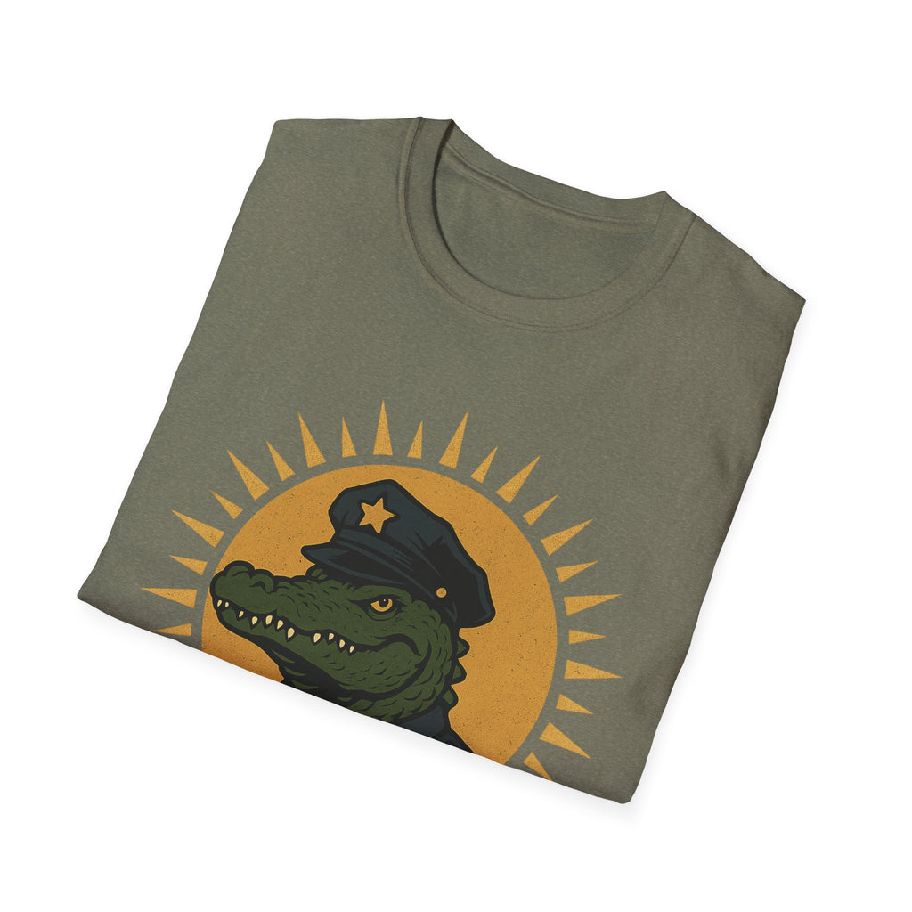 Alligator Police Officer Tee – Funny Unisex Graphic Shirt & Novelty Gift