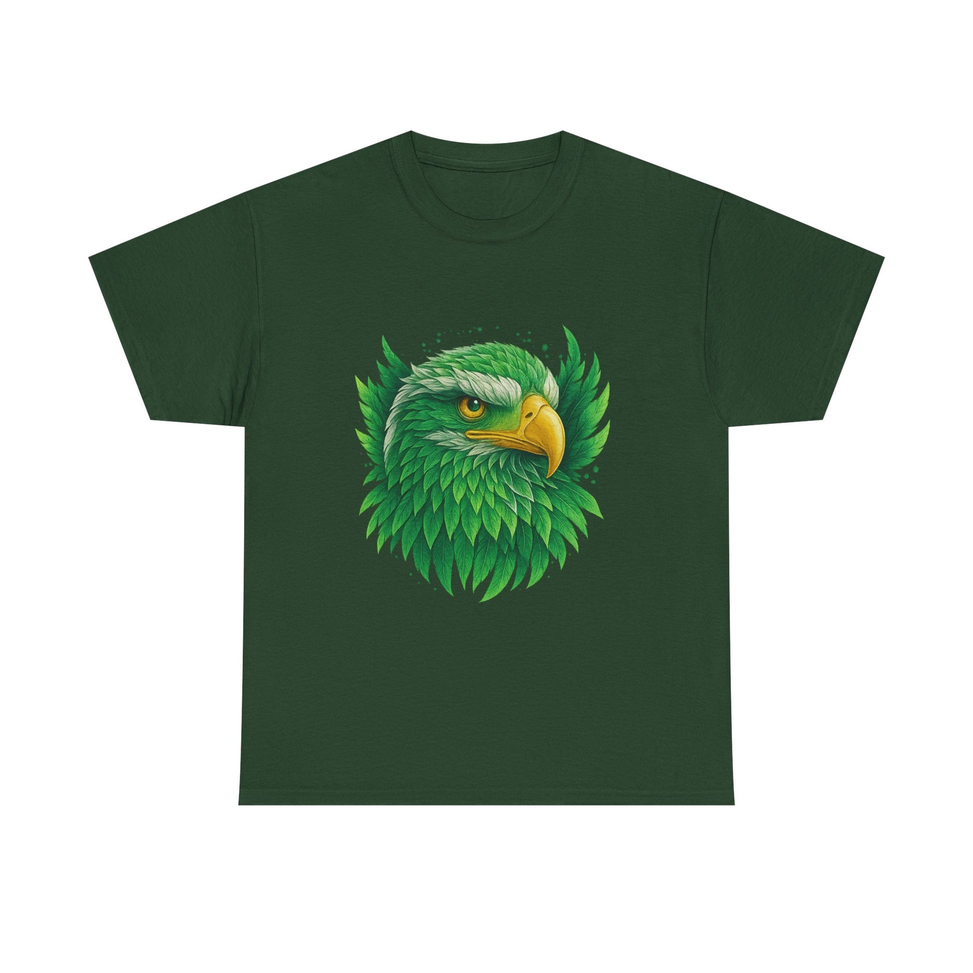 Green Eagle Graphic Tee, Nature T-Shirt, Eco-Friendly Apparel, Wildlife Gift, Unisex Casual Wear