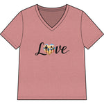Women’s Relaxed Heather CVC V-Neck Tee - Image 2