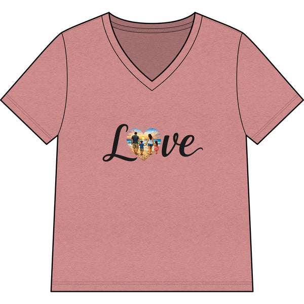 Women’s Relaxed Heather CVC V-Neck Tee