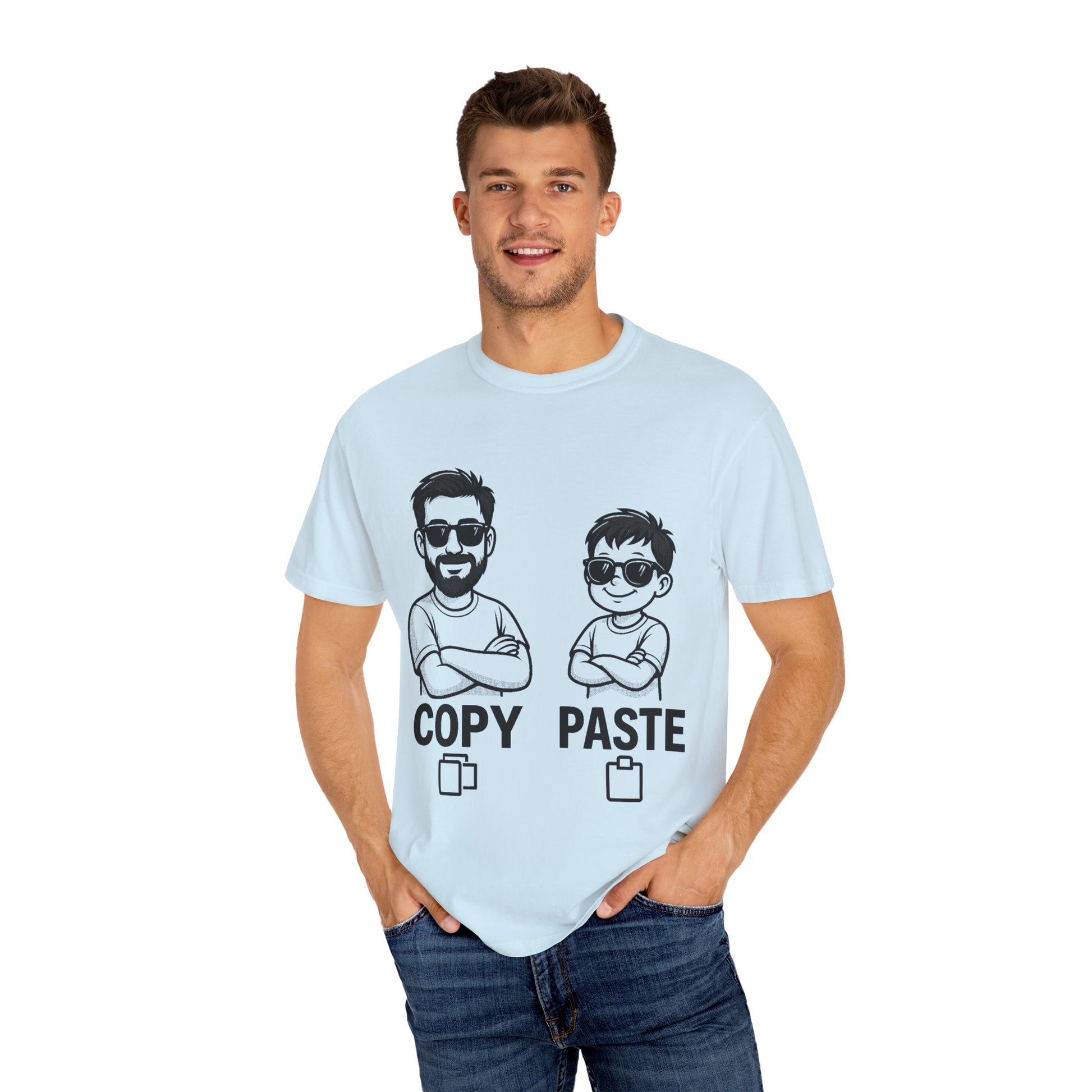Father–Son Ctrl+C Ctrl+V Matching Tee – Unisex Family Graphic Shirt & Dad Gift