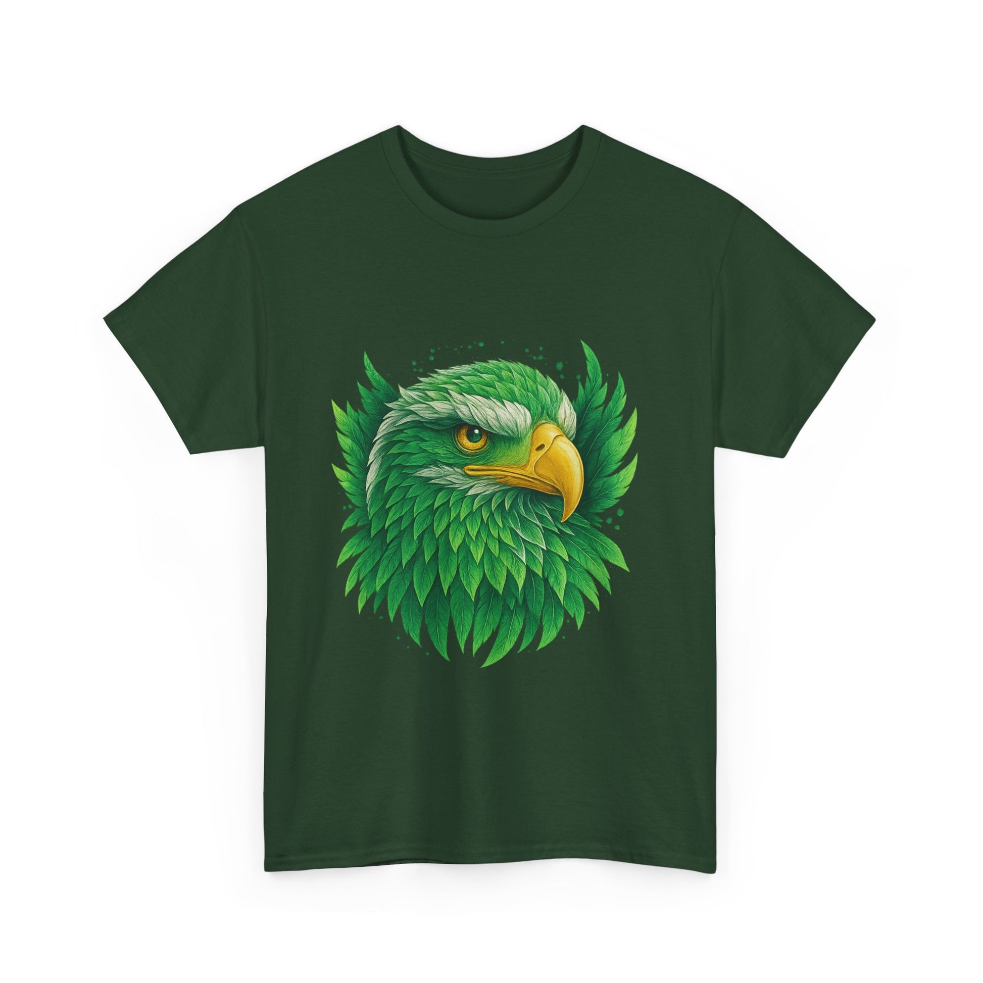 Green Eagle Graphic Tee, Nature T-Shirt, Eco-Friendly Apparel, Wildlife Gift, Unisex Casual Wear